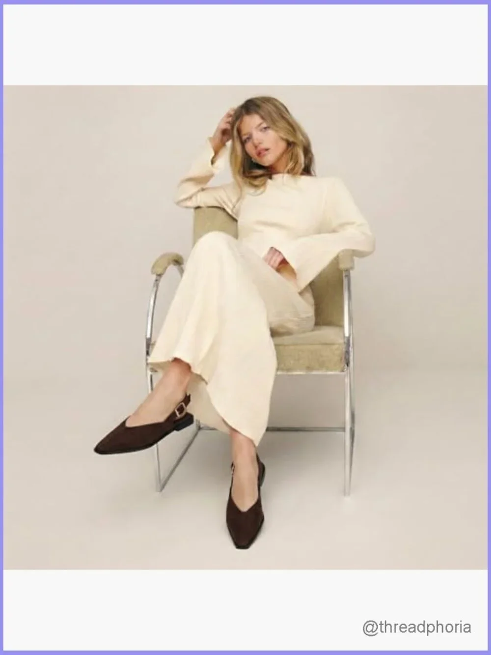 Slingback Flats Pointed Toe Low Heel Buckle Strap Mules Casual Office Dressy
